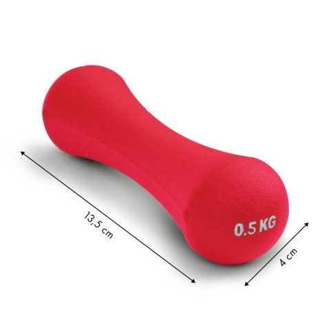 Hantelki ciężarki neoprenowe zestaw fitness 2x0,5 kg Hantelki ciężarki neoprenowe zestaw fitness 2x0,5 kg