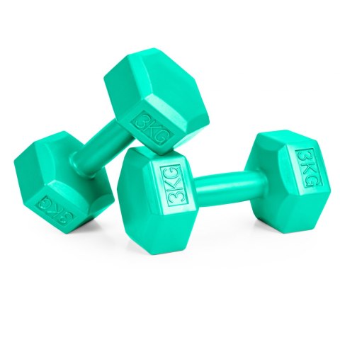 Hantle fitness 6kg zestaw hantelki ciężarki 2x 3kg Hantle fitness 6kg zestaw hantelki ciężarki 2x 3kg
