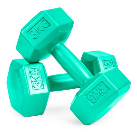 Hantle fitness 6kg zestaw hantelki ciężarki 2x 3kg Hantle fitness 6kg zestaw hantelki ciężarki 2x 3kg