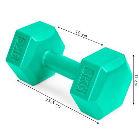 Hantle fitness 6kg zestaw hantelki ciężarki 2x 3kg Hantle fitness 6kg zestaw hantelki ciężarki 2x 3kg