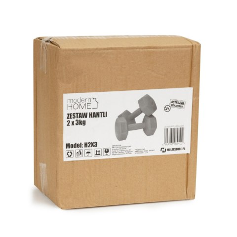 Hantle fitness 6kg zestaw hantelki ciężarki 2x 3kg Hantle fitness 6kg zestaw hantelki ciężarki 2x 3kg