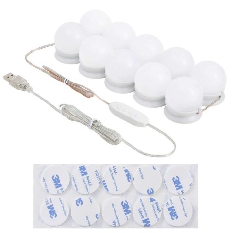 Lampki oświetlenie led do toaletki mebli lustra Lampki oświetlenie led do toaletki mebli lustra