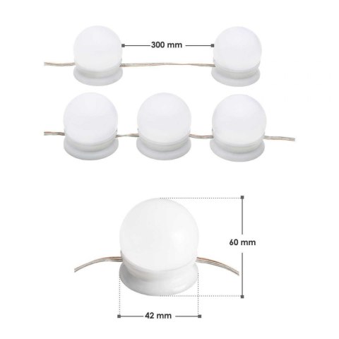 Lampki oświetlenie led do toaletki mebli lustra Lampki oświetlenie led do toaletki mebli lustra