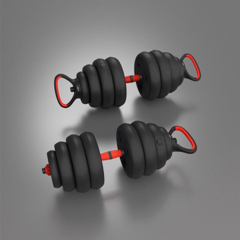 SGN140 PRO SET 6W1 ZESTAW CIĘŻARÓW 40KG HMS