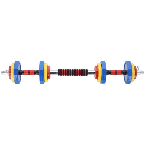 SKC20 SZTANGIELKI-SZTANGA W WALIZCE KOLOROWE 2x10KG HMS