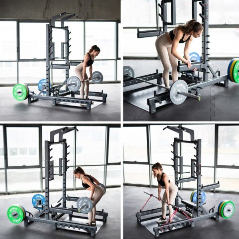 SMP01 STOJAK MULTIFUNKCYJNY Z PLATFORMĄ DO PODNOSZENIA CIĘŻARÓW I HIP THRUST COMMERCIAL HMS SMP01 STOJAK MULTIFUNKCYJNY Z PLATFORMĄ DO PODNOSZENIA CIĘŻARÓW I HIP THRUST COMMERCIAL HMS