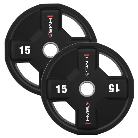 TPC SET ZESTAW TALERZY OLIMPIJSKICH POLIURETANOWYCH 2 x 2.5 - 25 KG CPU (155 KG) HMS