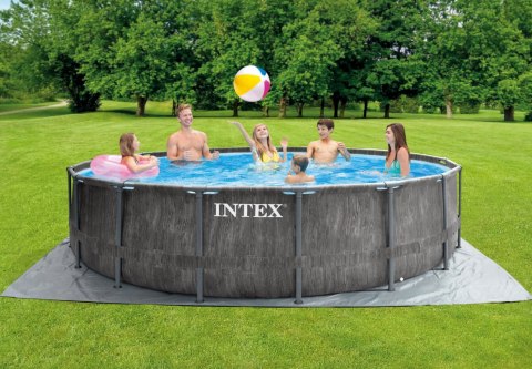 Basen stelażowy ogrodowy 4,57m + pompa filtrująca, drabinka, pokrywa INTEX 26742