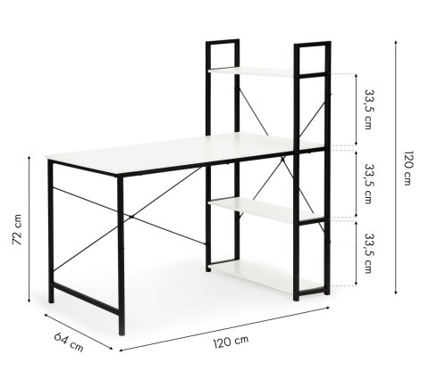 BIURKO KOMPUTEROWE BIUROWE STÓŁ + REGAŁ PÓŁKI LOFT