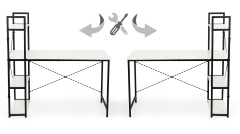BIURKO KOMPUTEROWE BIUROWE STÓŁ + REGAŁ PÓŁKI LOFT