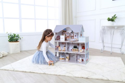 Domek dla lalek z meblami Rezydencja Emma Ecotoys Domek dla lalek z meblami Rezydencja Emma Ecotoys