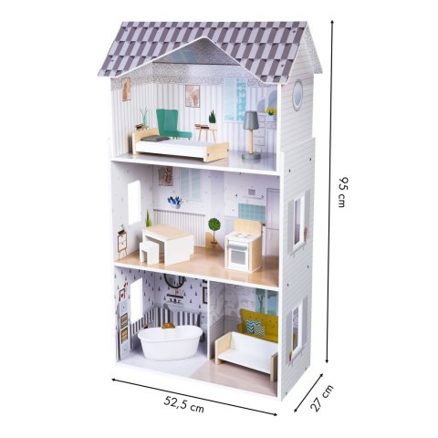 Domek dla lalek z meblami Rezydencja Grace Ecotoys Domek dla lalek z meblami Rezydencja Grace Ecotoys