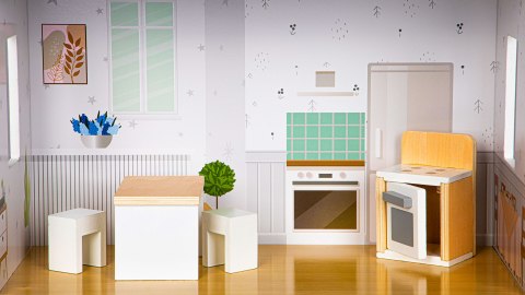 Domek dla lalek z meblami Rezydencja Grace Ecotoys Domek dla lalek z meblami Rezydencja Grace Ecotoys