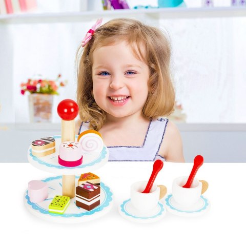 DREWNIANE CIASTKA CUKIERNIA PATERA ZESTAW ECOTOYS