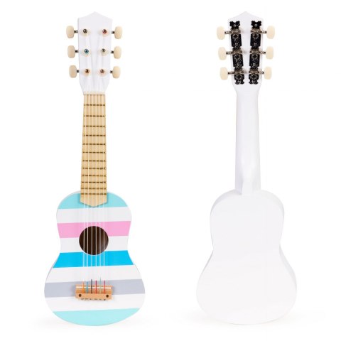 Gitara klasyczna drewniana dla dzieci - kolorowe pudło rezonansowe 6 strun ECOTOYS Gitara klasyczna drewniana dla dzieci - kolorowe pudło rezonansowe 6 strun ECOTOYS