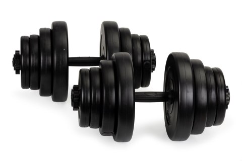 Hantelki hantle 40 kg duży zestaw 2x 20kg fitness Hantelki hantle 40 kg duży zestaw 2x 20kg fitness