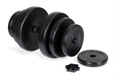 Hantelki hantle 40 kg duży zestaw 2x 20kg fitness Hantelki hantle 40 kg duży zestaw 2x 20kg fitness