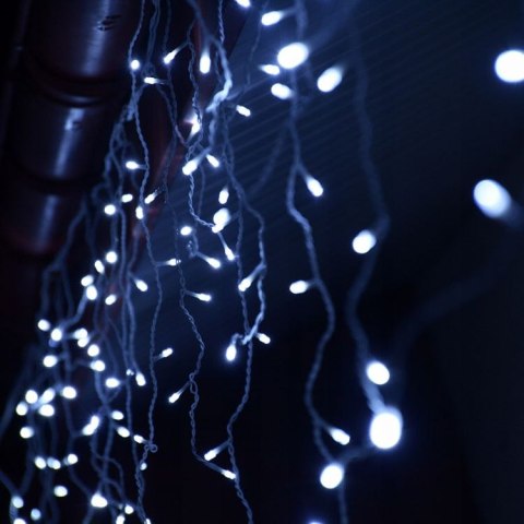 Sople zewnętrzne dekoracyjne lampki światełka 500 LED 19m kurtyna Sople zewnętrzne dekoracyjne lampki światełka 500 LED 19m kurtyna