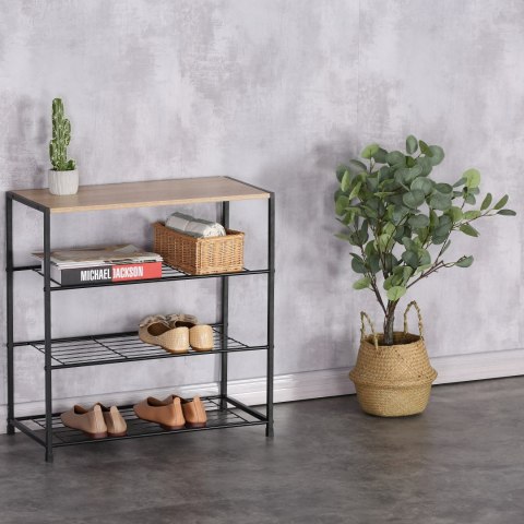 SZAFKA NA BUTY STOJAK REGAŁ PÓŁKA LOFT 3 POZIOMY