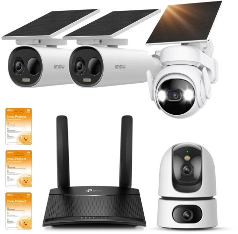 Zestaw kamer Imou Cell PT Kit, Cell 3C AIO, Ranger Dual z routerem 4G Zestaw kamer Imou Cell PT Kit, Cell 3C AIO, Ranger Dual z routerem 4G