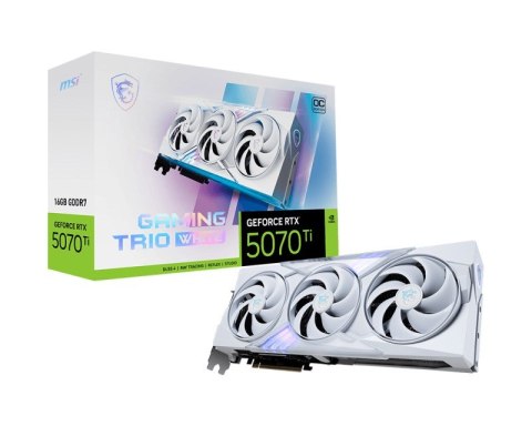Karta graficzna MSI RTX 5070 Ti 16G GAMING TRIO OC WHITE Karta graficzna MSI RTX 5070 Ti 16G GAMING TRIO OC WHITE