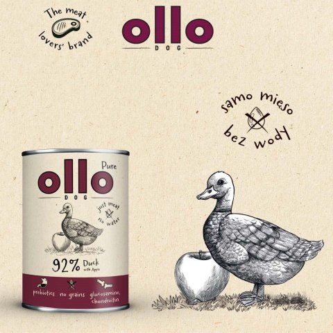 Ollo Pure Kaczka z Jabłkiem 400g Ollo Pure Kaczka z Jabłkiem 400g