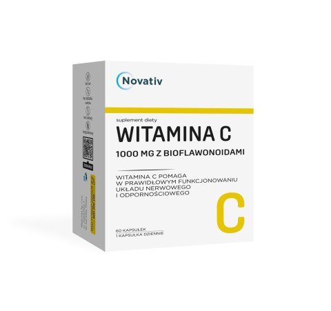 Novativ Witamina C 1000 mg z bioflawonoidami, kaps.,60 szt Novativ Witamina C 1000 mg z bioflawonoidami, kaps.,60 szt