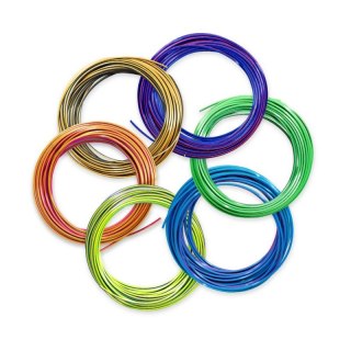 3DOODLER 6 SZPUL PO 10 M Z 3 ŻYWYMI KOMBINACJAMI KOLORÓW FILAMENTU PLA 1,75 MM DO 3DOODLER FLOW FLOW-TRIFILLS