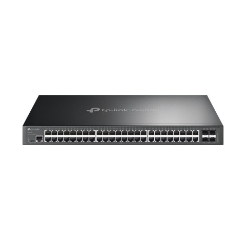 TP-Link Omada SG3452X łącza sieciowe Zarządzany L2+ Gigabit Ethernet (10/100/1000) 1U Czarny TP-Link Omada SG3452X łącza sieciowe Zarządzany L2+ Gigabit Ethernet (10/100/1000) 1U Czarny