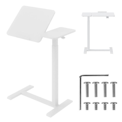 Biurko mobilne/stand na laptop Maclean MC-120 W, białe, regulacja wysokośc 76-109cm, max. 30kg Biurko mobilne/stand na laptop Maclean MC-120 W, białe, regulacja wysokośc 76-109cm, max. 30kg
