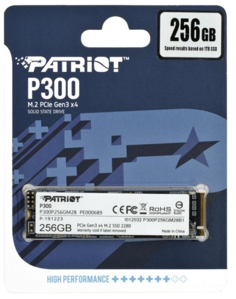 Dysk SSD PATRIOT P300 256 GB (M.2 2280″ /256 GB ) Dysk SSD PATRIOT P300 256 GB (M.2 2280″ /256 GB )