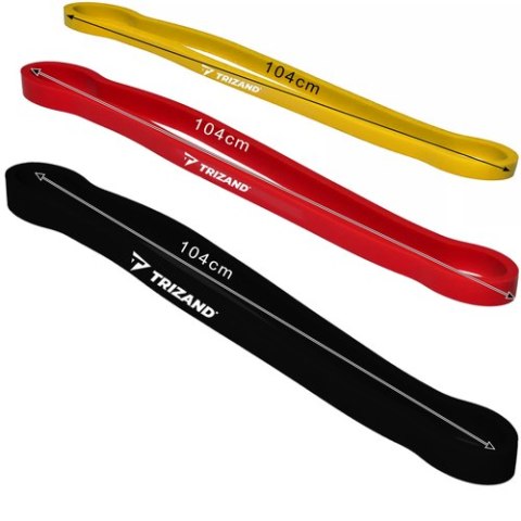Zestaw gum do ćwiczeń - 3szt. Trizand 25879 Zestaw gum do ćwiczeń - 3szt. Trizand 25879
