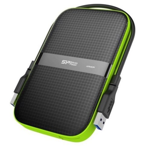 Dysk zewnętrzny HDD SILICON POWER Armor A60 (2TB /Czarno-zielony ) Dysk zewnętrzny HDD SILICON POWER Armor A60 (2TB /Czarno-zielony )