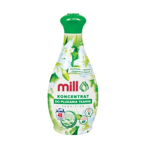 MILL Koncentrat do płukania tkanin SENSITIVE 1,3L 48 płukań (opak.zb 9 szt.) MILL Koncentrat do płukania tkanin SENSITIVE 1,3L 48 płukań (opak.zb 9 szt.)