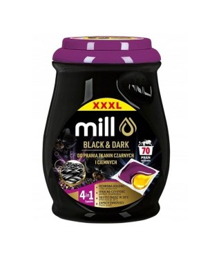 MILL PROFESSIONAL Kapsułki 2k. do prania czarnych i ciemnych 70 szt. (opak.zb 4 szt.)