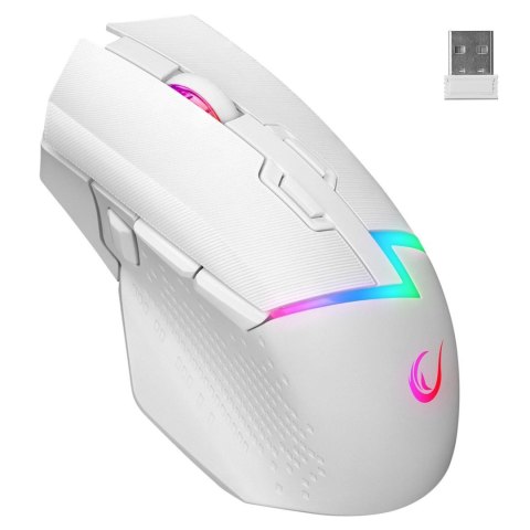 Mysz bezprzewodowa Rampage DROPM3W Biała 10000 DPI RGB USB-C Mysz bezprzewodowa Rampage DROPM3W Biała 10000 DPI RGB USB-C
