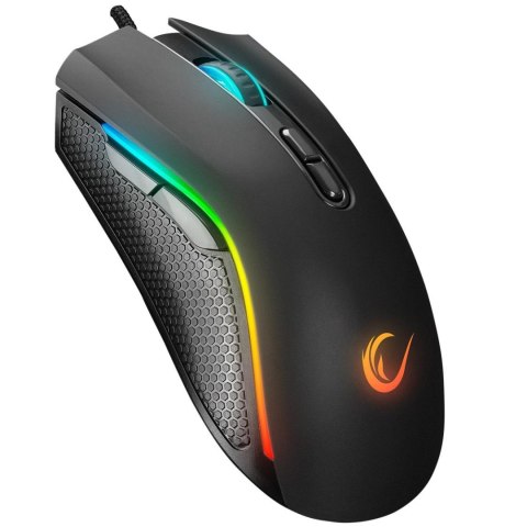 Mysz przewodowa Rampage SMX-R44V2 gamingowa 12800 DPI RGB LED 1K Hz HUANO czarna Mysz przewodowa Rampage SMX-R44V2 gamingowa 12800 DPI RGB LED 1K Hz HUANO czarna