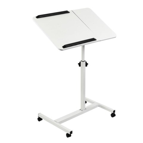 Biurko mobilne/stand na laptop Maclean, białe, regulacja wysokośc 59-89cm, max. 30kg , MC-121 W Biurko mobilne/stand na laptop Maclean, białe, regulacja wysokośc 59-89cm, max. 30kg , MC-121 W