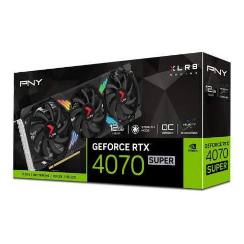 Karta graf. PNY RTX 4070 SUPER 12GB XLR8 GAM VE. OC Karta graf. PNY RTX 4070 SUPER 12GB XLR8 GAM VE. OC