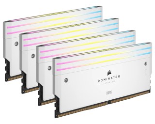 DOMINATOR TITANIUM RGB 64 GB (4x16 GB) DDR5 DRAM 6000 MT/s CL36 Intel XMP White