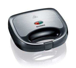 SEVERIN SANDWICH-TOSTER, STAL, PŁYTY Z POWŁOKĄ ANTYADHEZYJNĄ, ŁATWE CZYSZCZENIE, GUMOWE NÓŻKI, MOC 600W SA2969
