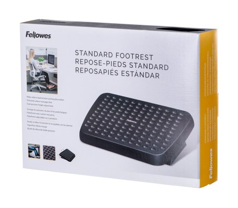 Fellowes Ergonomia podnóżek ergonomiczny biurowy pod stopy, czarny Fellowes Ergonomia podnóżek ergonomiczny biurowy pod stopy, czarny