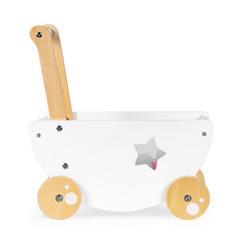 Drewniany wózek dla lalek chodzik pchacz 2w1 Ecotoys Drewniany wózek dla lalek chodzik pchacz 2w1 Ecotoys