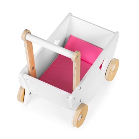 Drewniany wózek dla lalek chodzik pchacz 2w1 Ecotoys Drewniany wózek dla lalek chodzik pchacz 2w1 Ecotoys