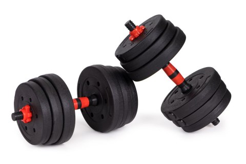 Hantle regulowane 2x 10kg sztanga zestaw 20kg gryf