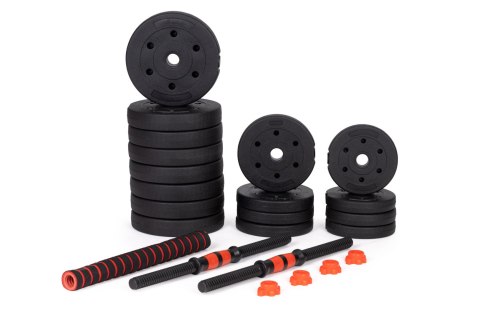 Hantle regulowane 2x 15kg sztanga zestaw 30kg gryf Hantle regulowane 2x 15kg sztanga zestaw 30kg gryf