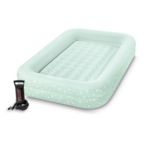 MATERAC DMUCHANY ŁÓŻKO DLA DZIECKA + POMPKA INTEX 66810