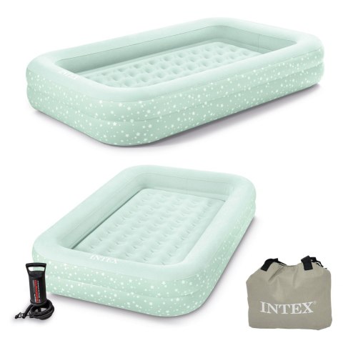 MATERAC DMUCHANY ŁÓŻKO DLA DZIECKA + POMPKA INTEX 66810