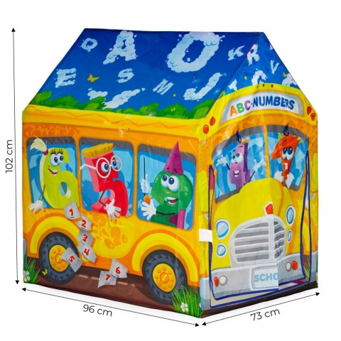 Namiot domek kolorowy Autobus namiocik plac zabaw dla dzieci IPLAY Namiot domek kolorowy Autobus namiocik plac zabaw dla dzieci IPLAY
