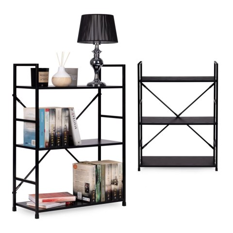 REGAŁ DREWNIANY METALOWA RAMA SZEROKI LOFT 3 PÓŁKI REGAŁ DREWNIANY METALOWA RAMA SZEROKI LOFT 3 PÓŁKI
